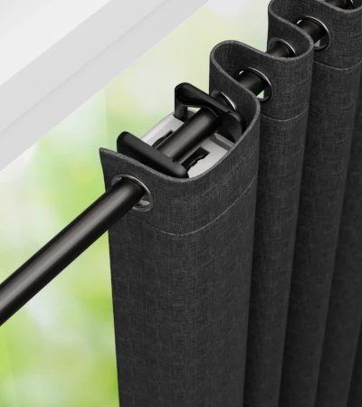 Behind the pleats