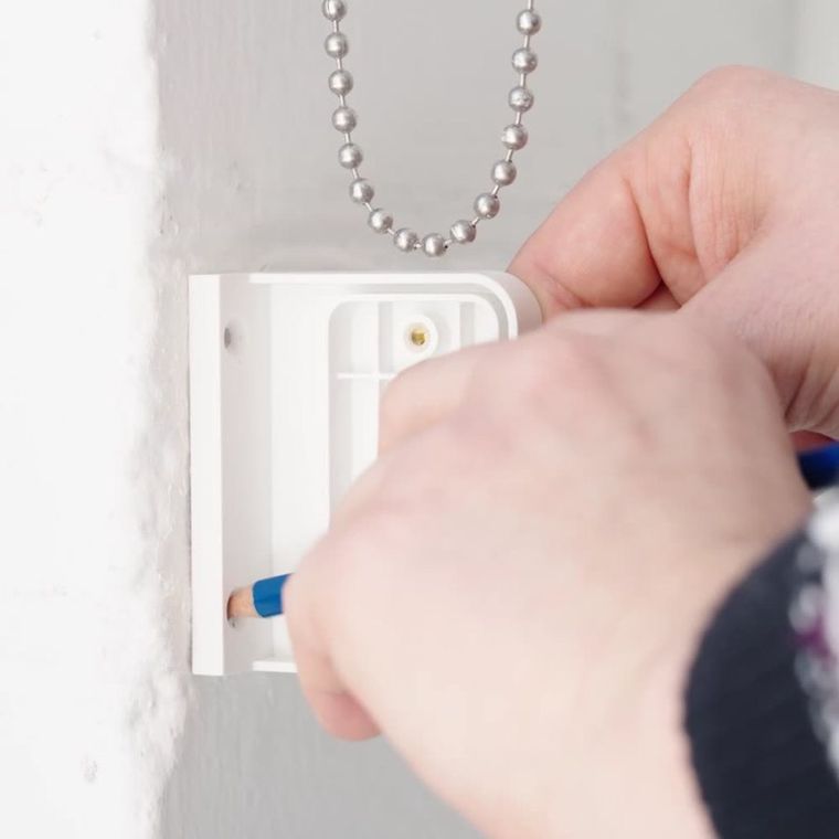 Mark the screw holes