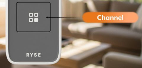 Remote CHANNEL button on the front